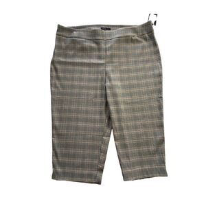 COUNTERPART 24W Pull On Plaid Print Capris